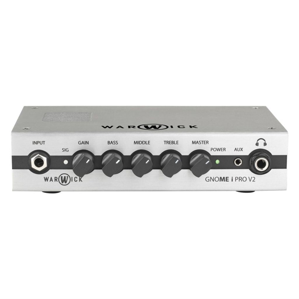 Warwick Gnome IPRO V2 300 Watt Bass Head with USB Interface and Aux Input Bass Guitar Amplifiers Sky Music