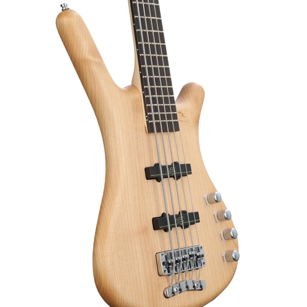 Warwick RockBass Corvette Basic 5-string Bass Guitar - Natural Transparent Satin Bass Guitars Sky Music