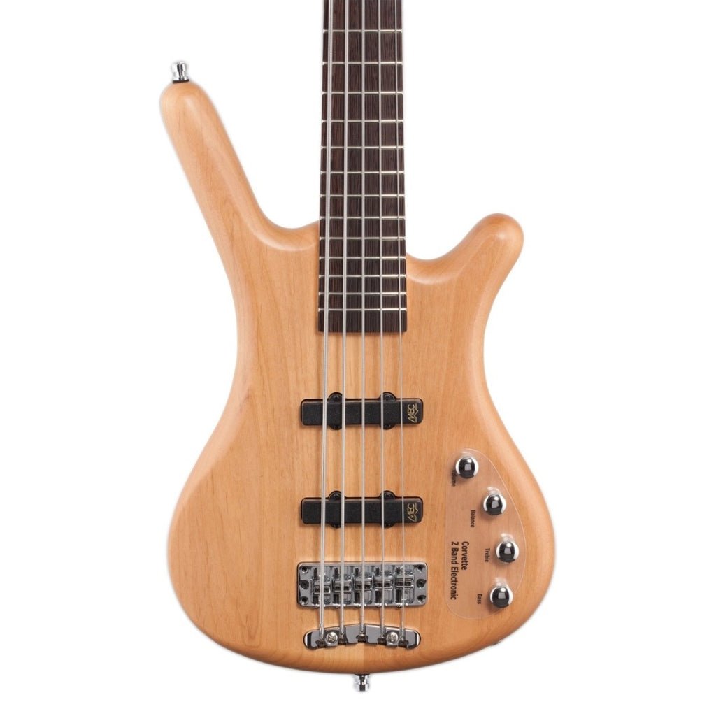 Warwick RockBass Corvette Basic 5-string Bass Guitar - Natural Transparent Satin Bass Guitars Sky Music