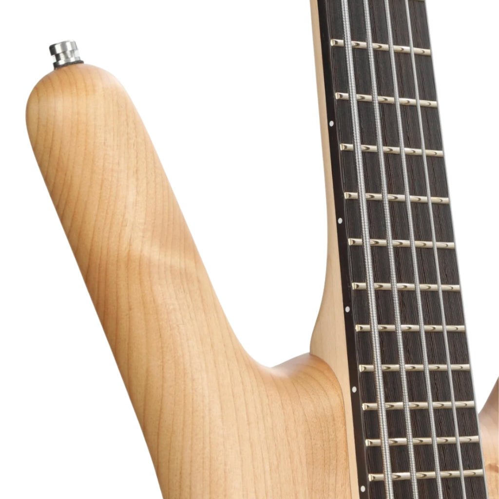 Warwick RockBass Corvette Basic 5-string Bass Guitar - Natural Transparent Satin Bass Guitars Sky Music
