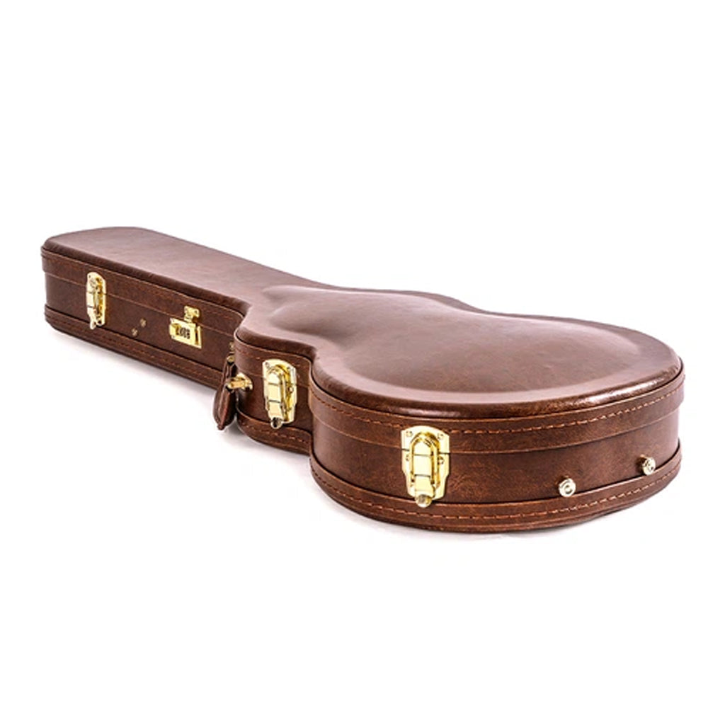 Premium LP Case - Brown w/ Red Plush Interior