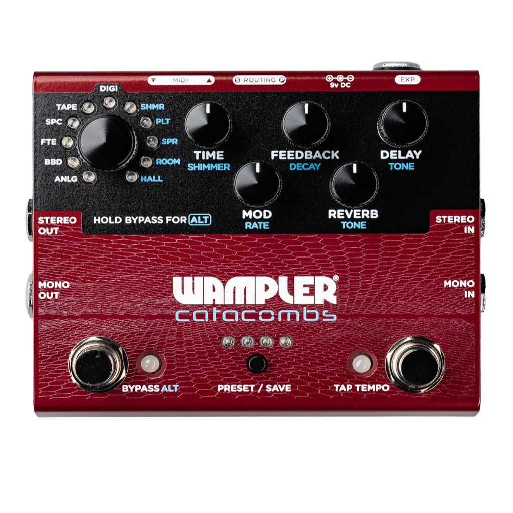 Wampler Catacombs Reverb and Delay Pedal