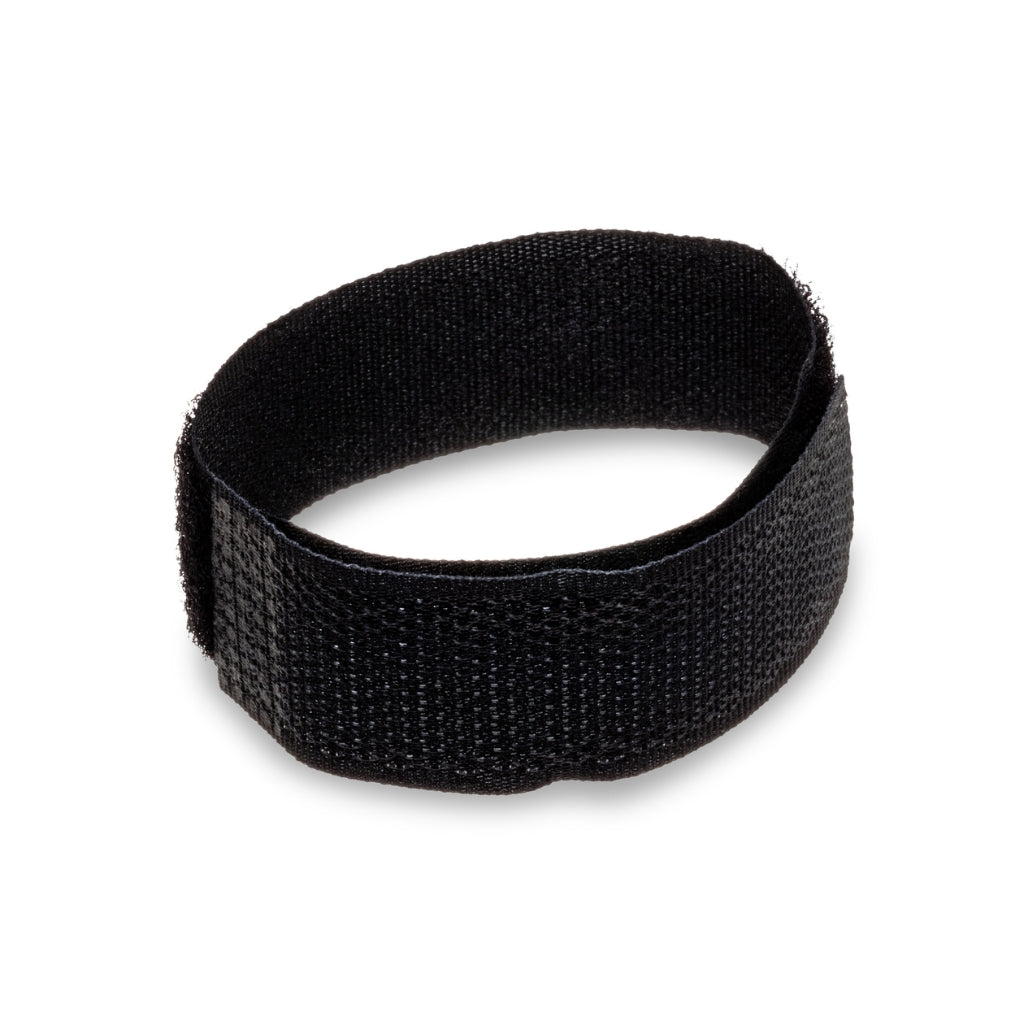 Hosa - Hook and Loop Cable Organizer with Center-Pass Gap - Black 0.75in x 8in