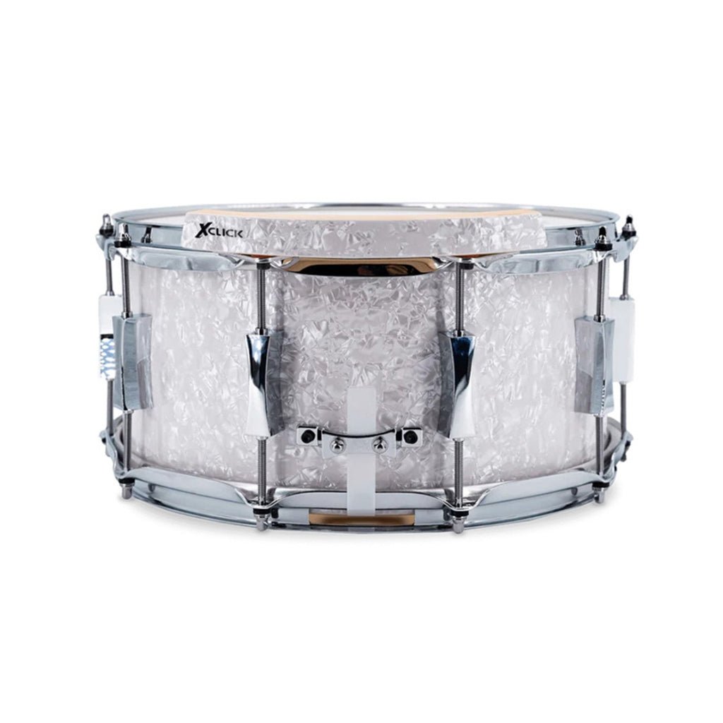 X-Percussion X-Click Cross-Stick Enhancer for Snare Drums – White Marine Pearl Drum Accessories Sky Music