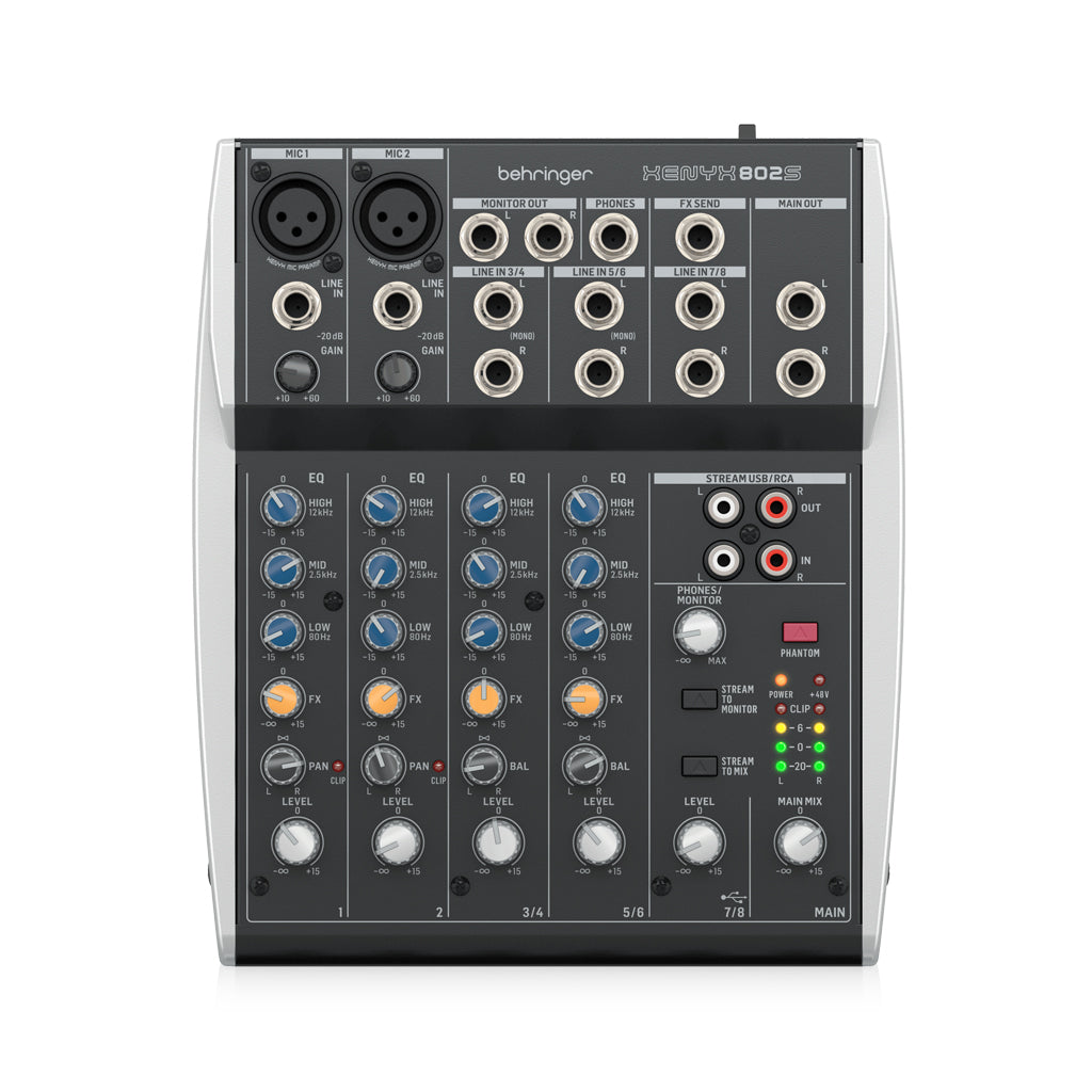 Behringer - Xenyx 802s - 8 Channel Mixer With Usb