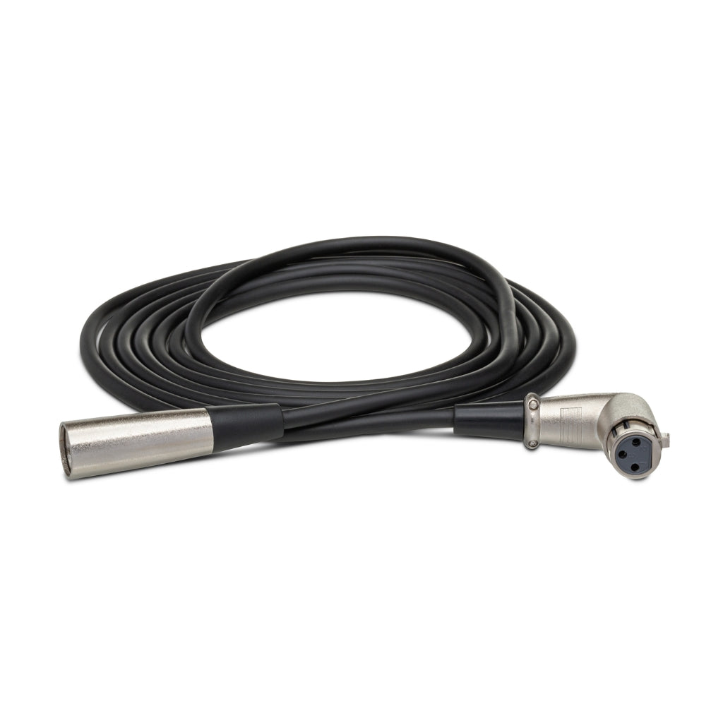 Hosa Technology - Right-angle XLR3F to XLR3M - Balanced Interconnect Cable 15ft