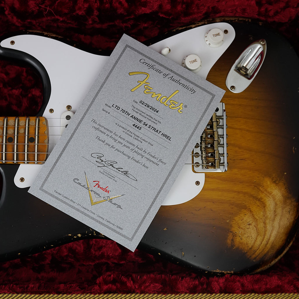 Fender Custom Shop Limited Edition 70th Anniversary 1954 Stratocaster Heavy Relic Wide Fade 2 Colour Sunburst