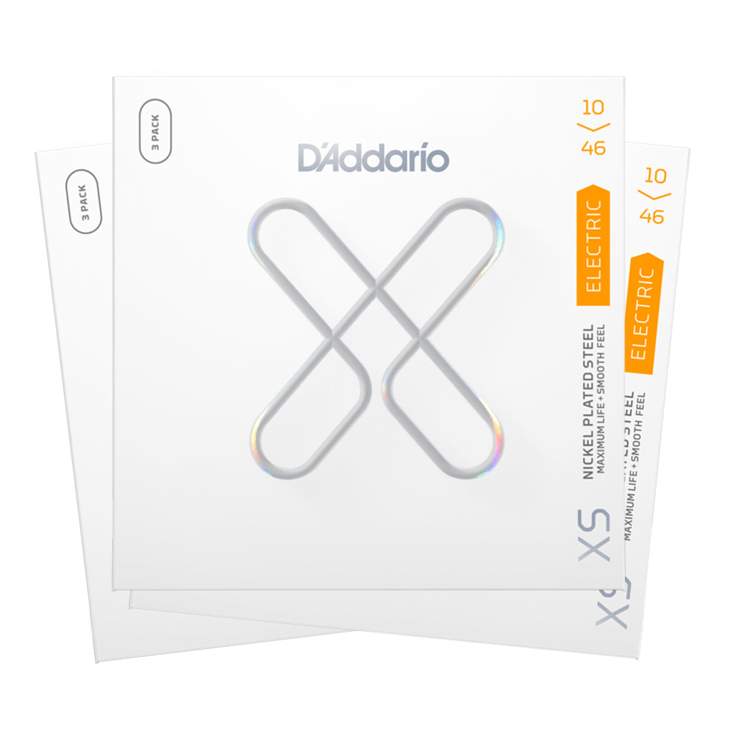 D'Addario XS 3 Pack - 10-46 Electric Guitar Strings