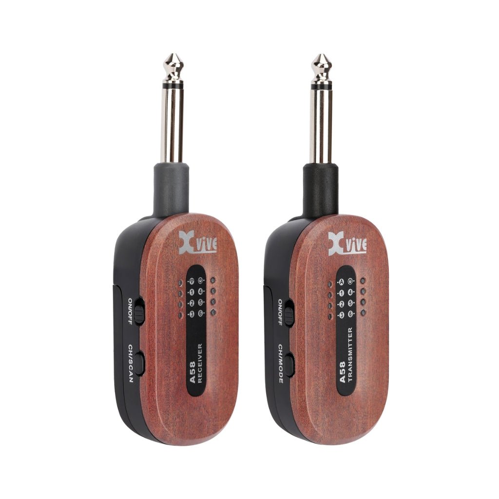 Xvive A58 Wireless Guitar System - Mahogany Wireless Systems Sky Music