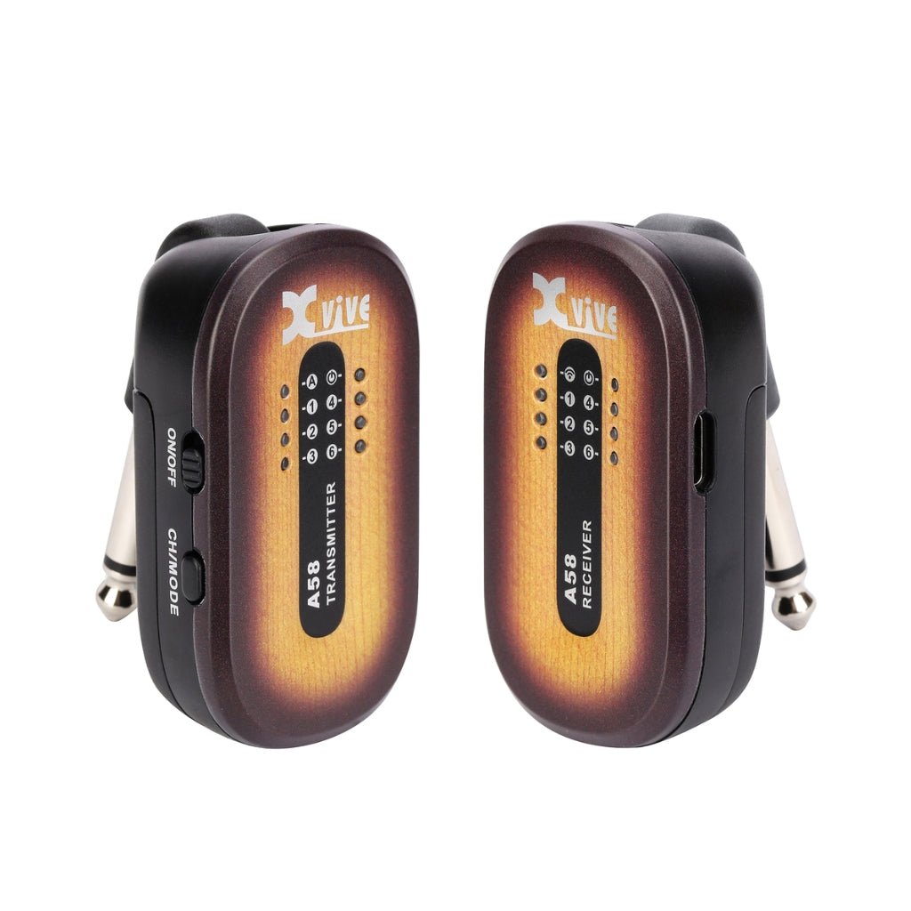 Xvive A58 Wireless Guitar System - Sunburst Wireless Systems Sky Music