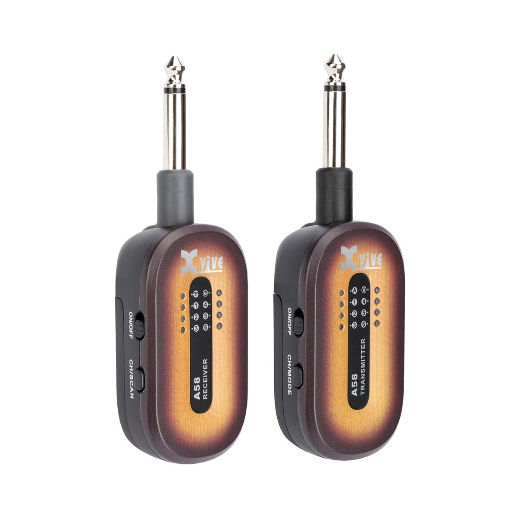 Xvive A58 Wireless Guitar System - Sunburst Wireless Systems Sky Music