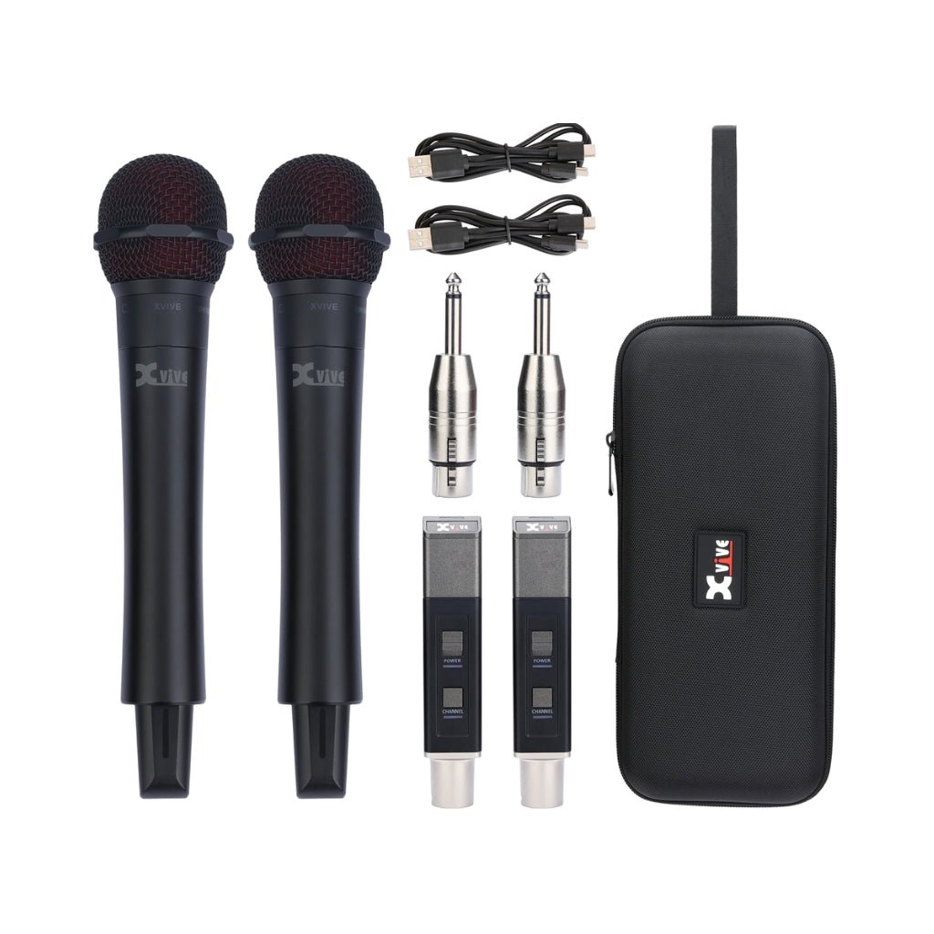 Xvive M5D Dual 5.8Ghz Handheld Microphone Wireless System Wireless Systems Sky Music