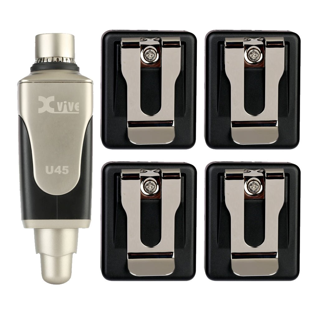 Xvive U45R4 In Ear Monitor System - 5.8GHz, 4 Receivers Wireless Systems Sky Music