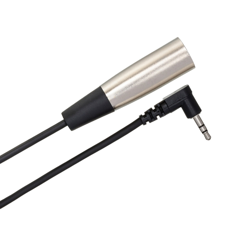 Hosa Technology - Right-angle 3.5 mm TRS to XLR3M - Microphone Cable 10ft