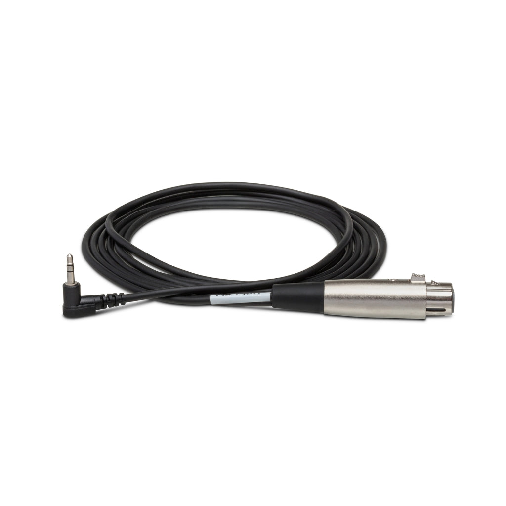 Hosa Technology - XLR3F to Right-angle 3.5 mm TRS - Microphone Cable 15ft