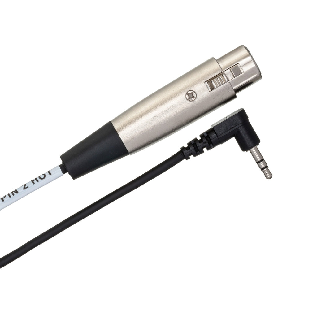 Hosa Technology - XLR3F to Right-angle 3.5 mm TRS - Microphone Cable 15ft