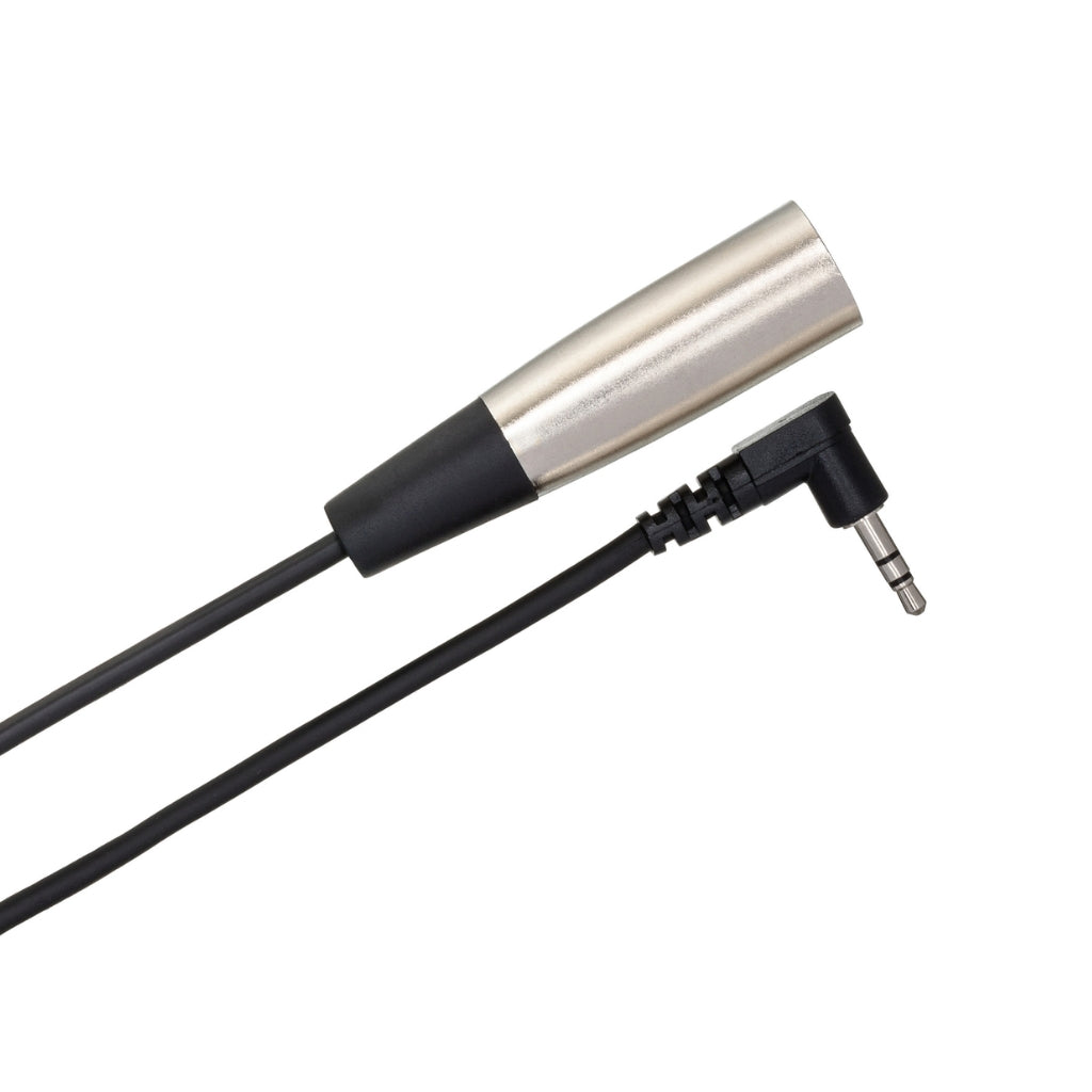 Hosa Technology - Right-angle 3.5 mm TRS to XLR3M - Microphone Cable 15ft