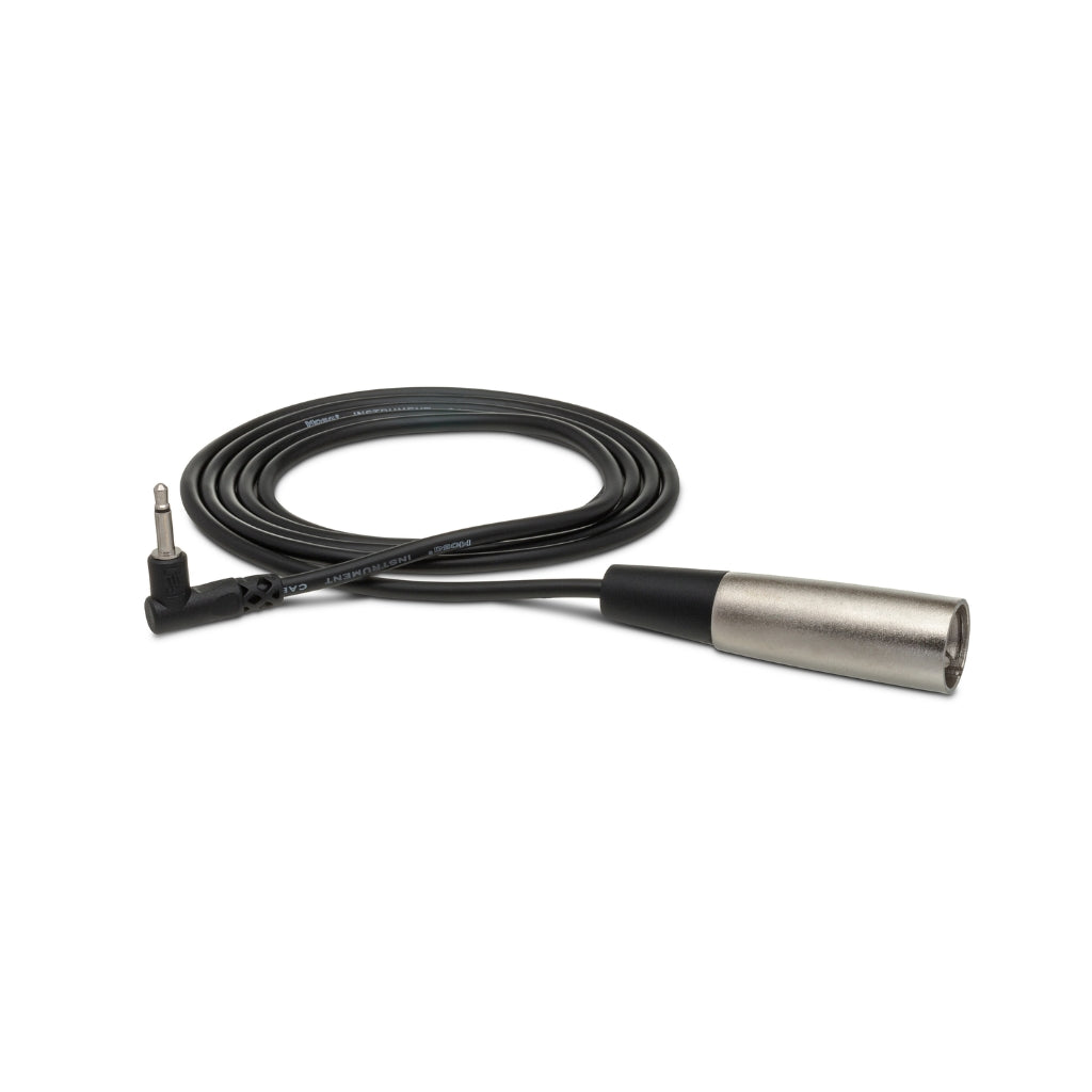 Hosa Technology - Right-angle 3.5 mm TS to XLR3M - Microphone Cable 5ft