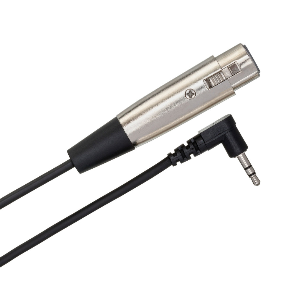 Hosa Technology - XLR3F to Right-angle 3.5 mm TRS - Microphone Cable 2ft