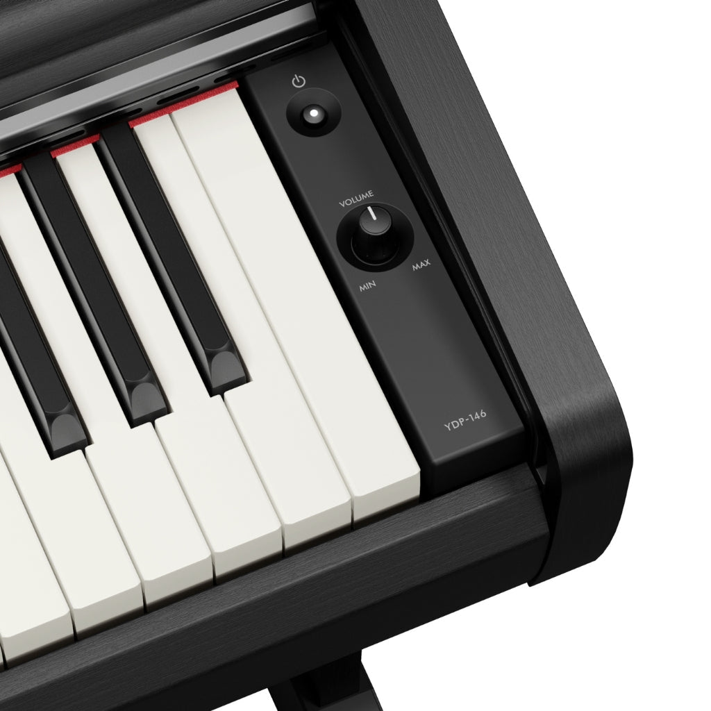 Yamaha Arius YDP-146 88-key Upright Digital Piano with Bench - Black Digital Pianos Sky Music