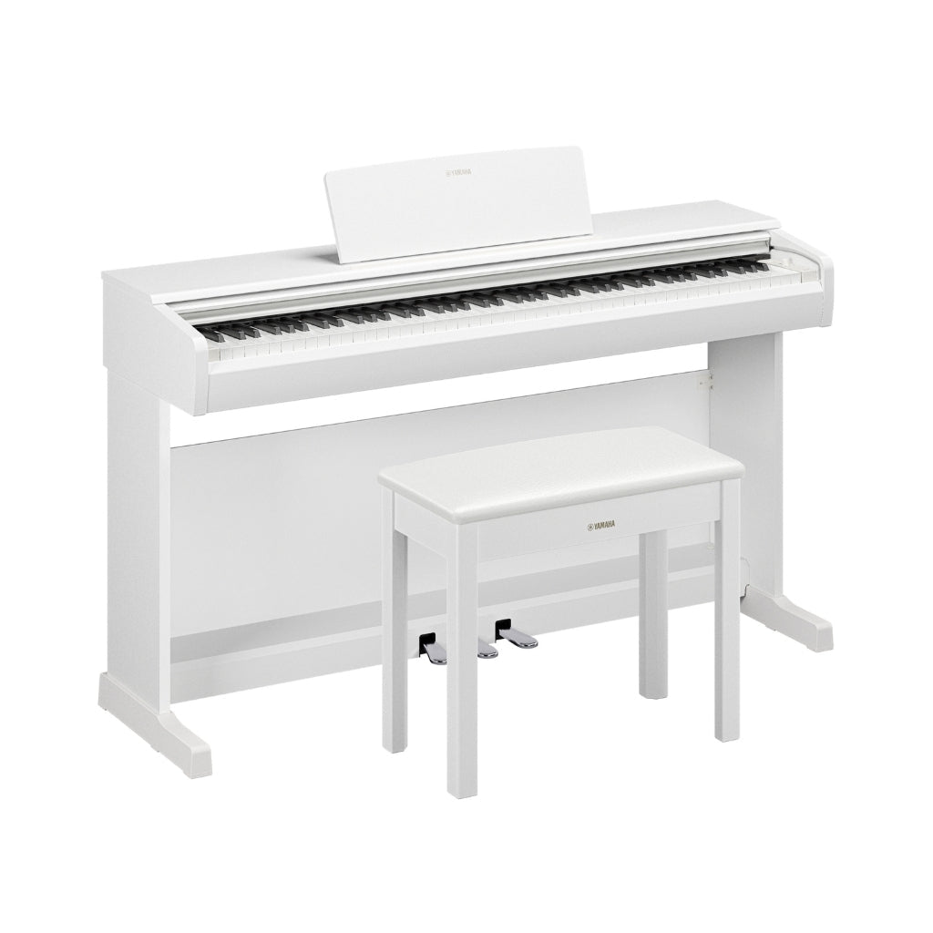 Yamaha Arius YDP-146 88-key Upright Digital Piano with Bench - White Digital Pianos Sky Music