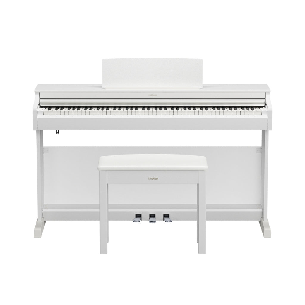 Yamaha Arius YDP-166 88-key Upright Digital Piano with Bench - White Digital Pianos Sky Music