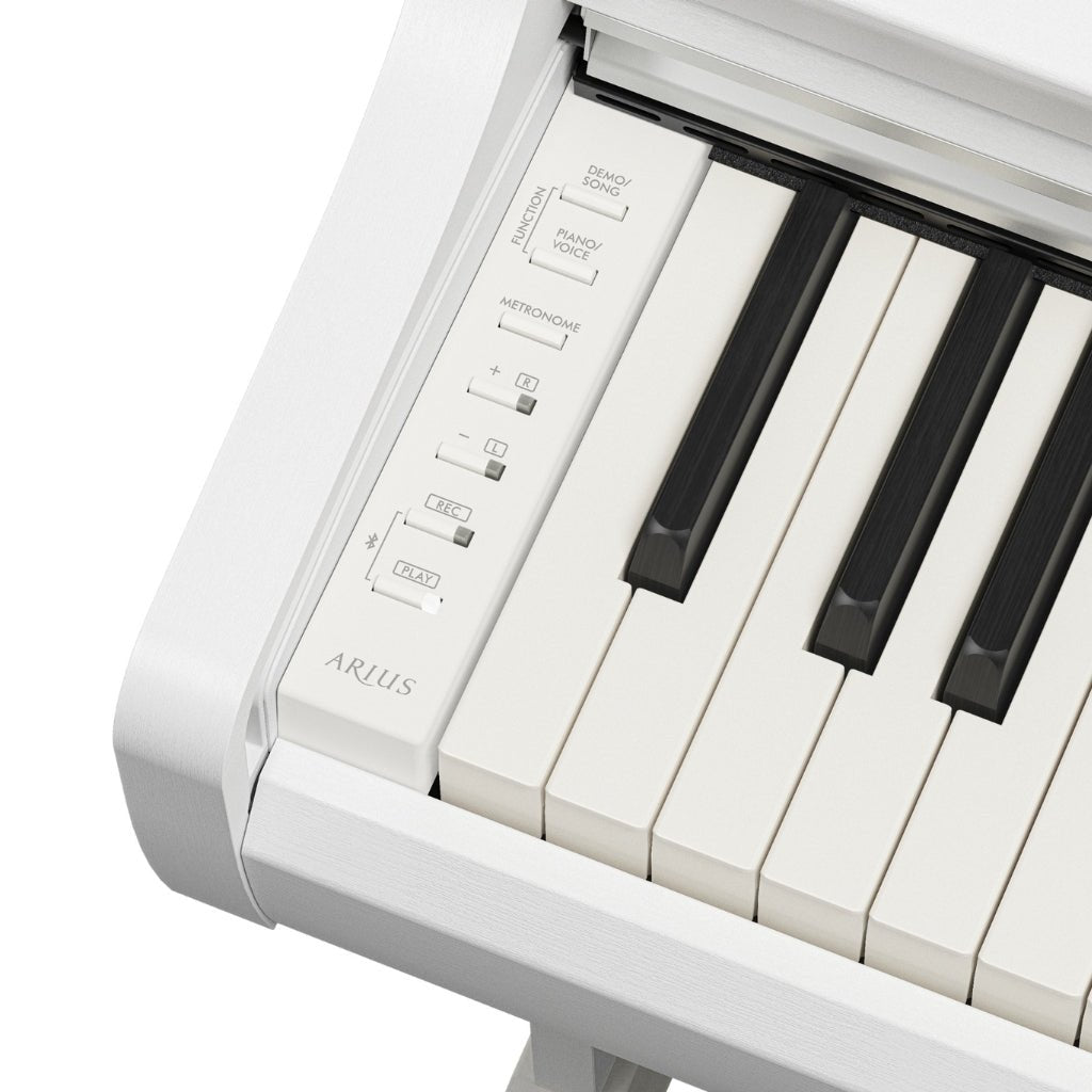 Yamaha Arius YDP-166 88-key Upright Digital Piano with Bench - White Digital Pianos Sky Music