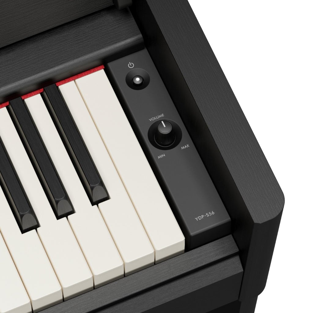Yamaha Arius YDP-S56 88-key Slim Upright Digital Piano - Black Digital Pianos Sky Music