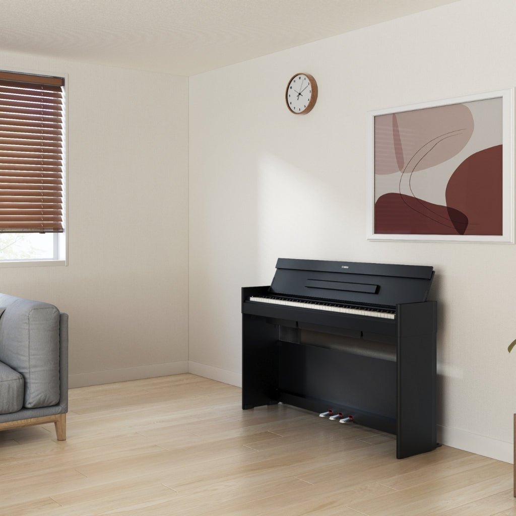 Yamaha Arius YDP-S56 88-key Slim Upright Digital Piano - Black Digital Pianos Sky Music