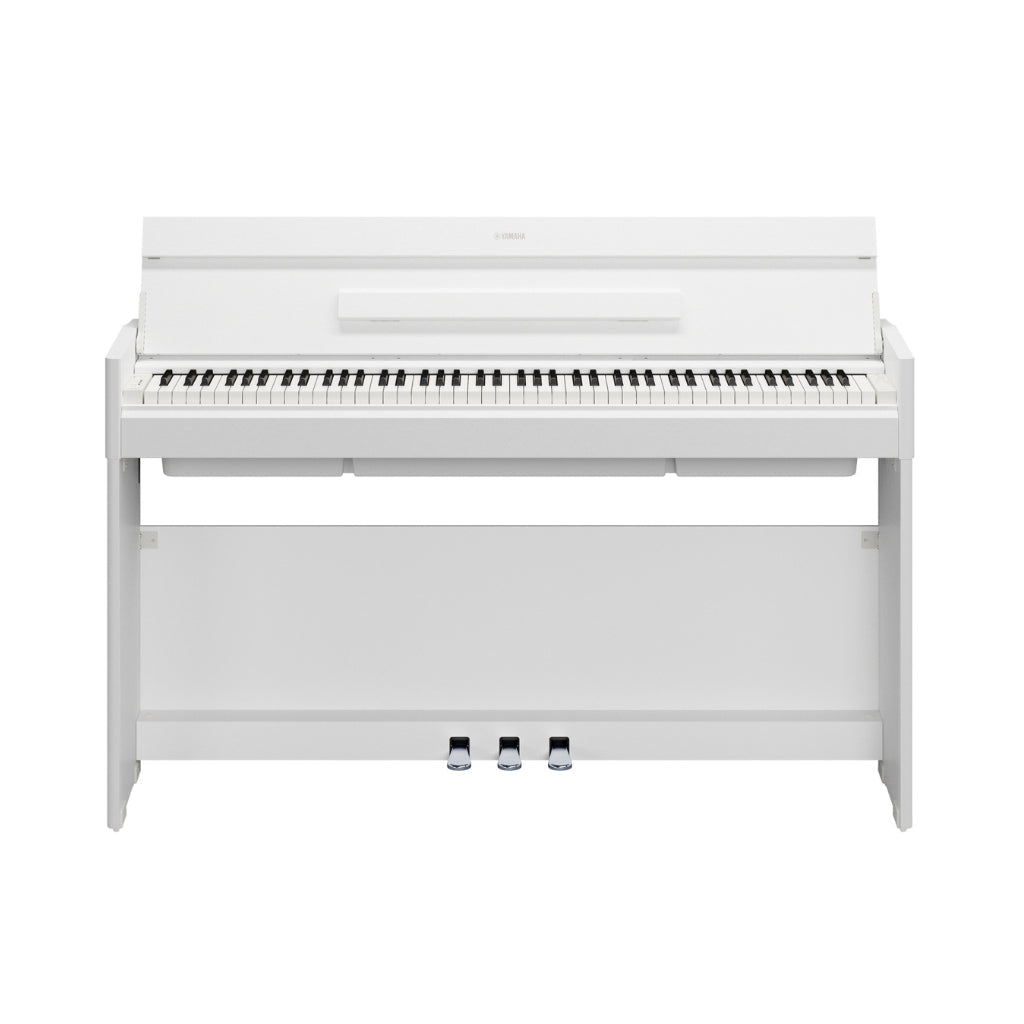 Yamaha Arius YDP-S56 88-key Slim Upright Digital Piano - White Digital Pianos Sky Music