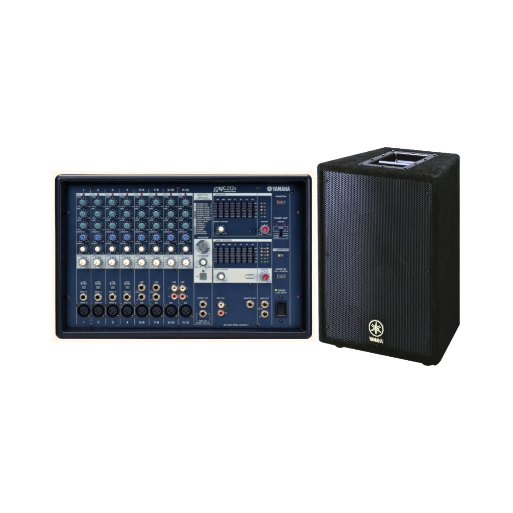 Yamaha EMX212S Powered Mixer w/A10 PA Speaker PA Systems &amp; Speakers Sky Music