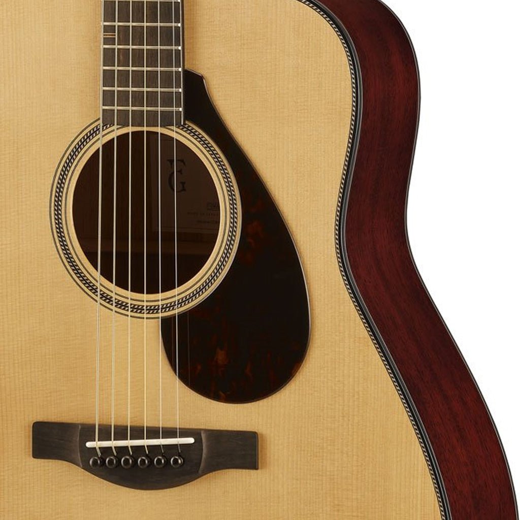 Yamaha FG9 Mahogany Dreadnought Acoustic Guitar with Case - Natural Acoustic Guitars Sky Music