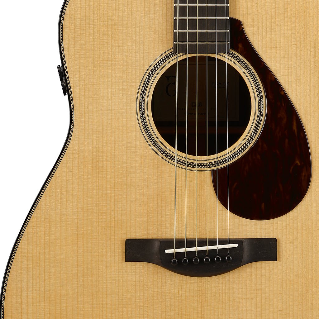 Yamaha FG9 RX Dreadnought with Atmosfeel Pickup - Natural, Ebony Fingerboard Acoustic Guitars Sky Music