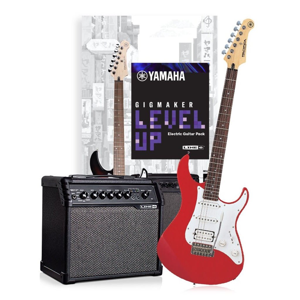 Yamaha Gigmaker Level Up Electric Guitar Pack - Red Metallic Electric Guitars Sky Music