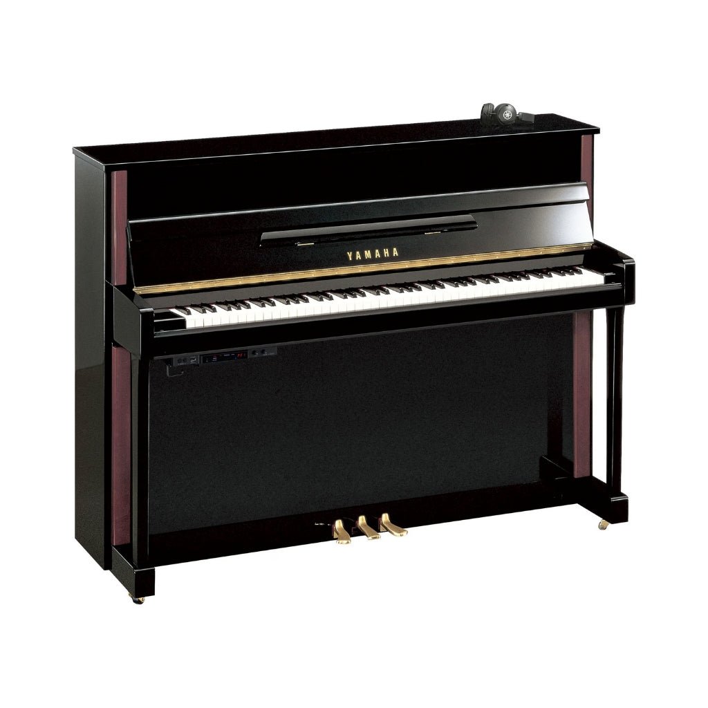 Yamaha JX113TSC3PE 113cm Upright Piano with SC3 Silent System in Polished Ebony Acoustic Pianos Sky Music