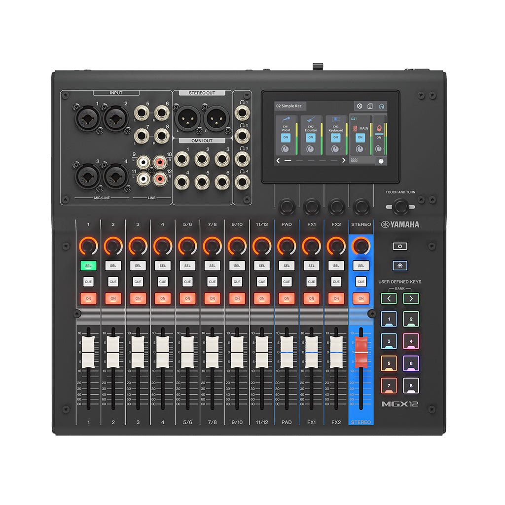 Yamaha MGX12 Digital Mixer - Black Mixers Sky Music