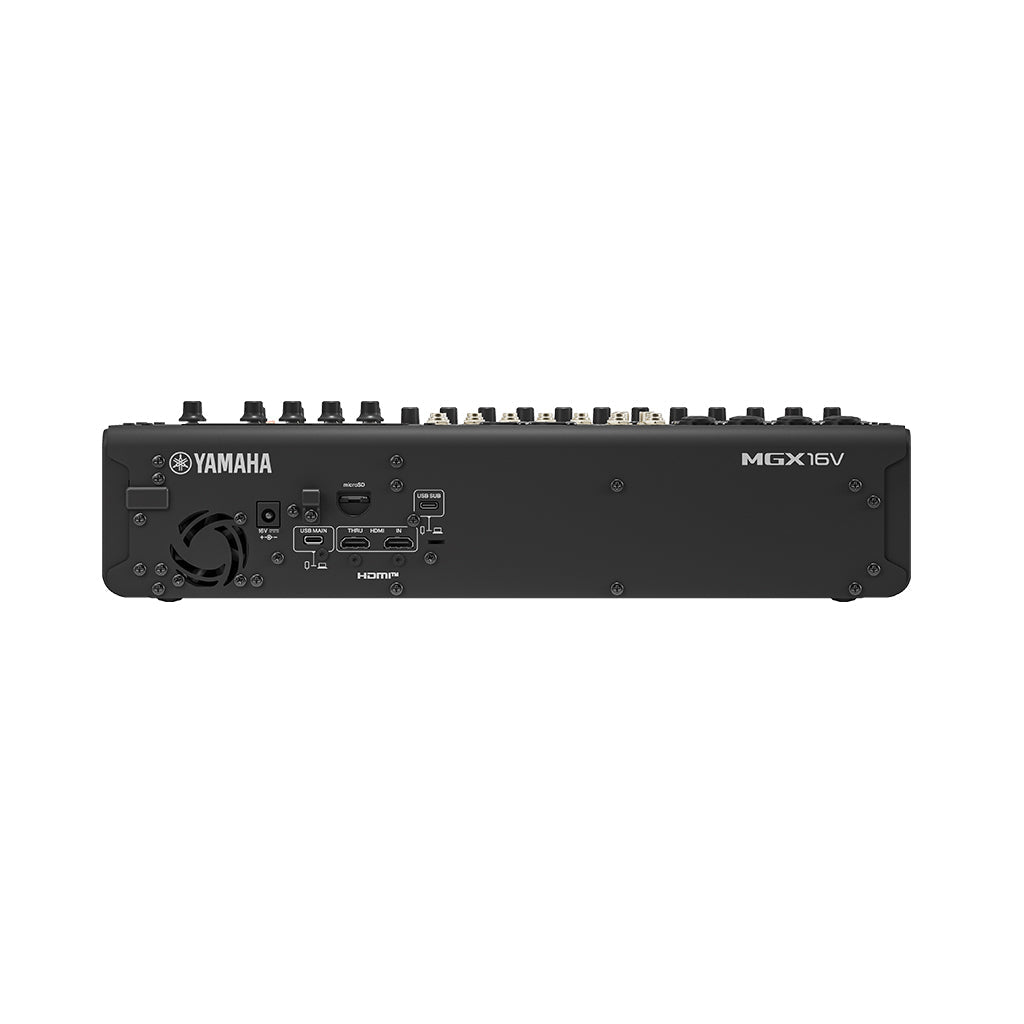Yamaha MGX16V Digital Mixer w/Video Interface - Black Mixers Sky Music