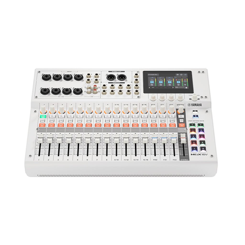 Yamaha MGX16V Digital Mixer w/Video Interface - White Mixers Sky Music