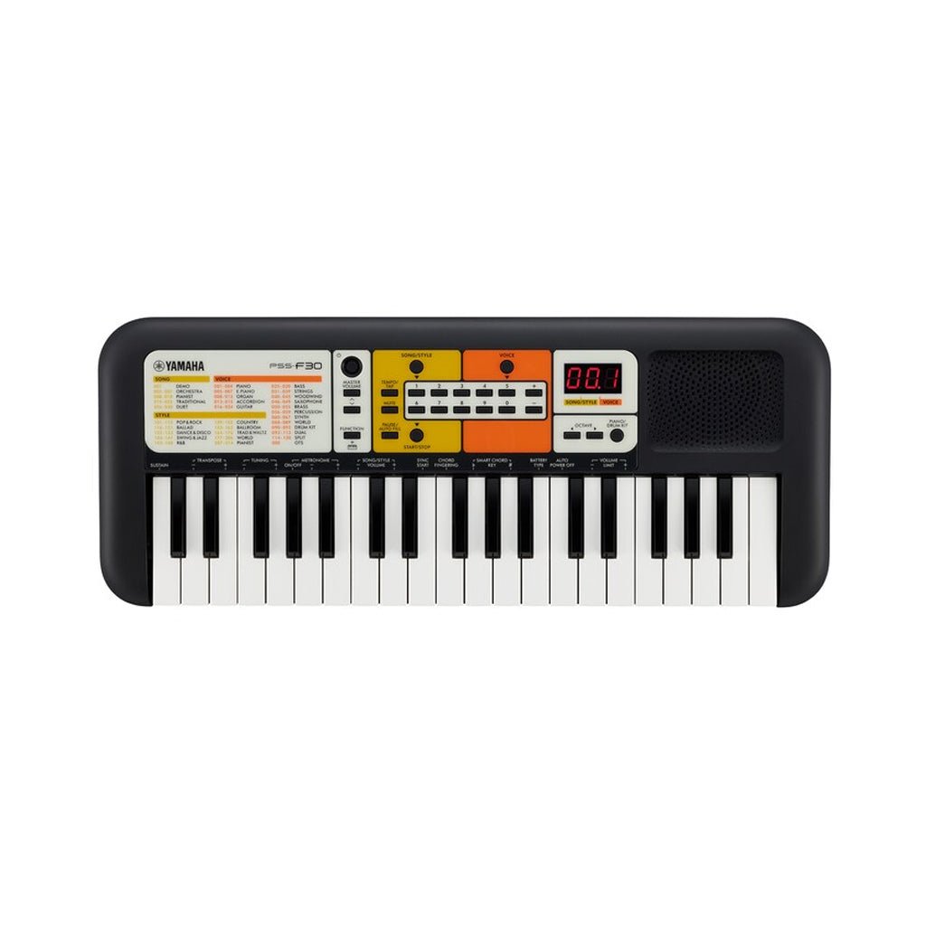 Yamaha PSS-F30 Mini Piano Keyboard - Black Keyboards Sky Music