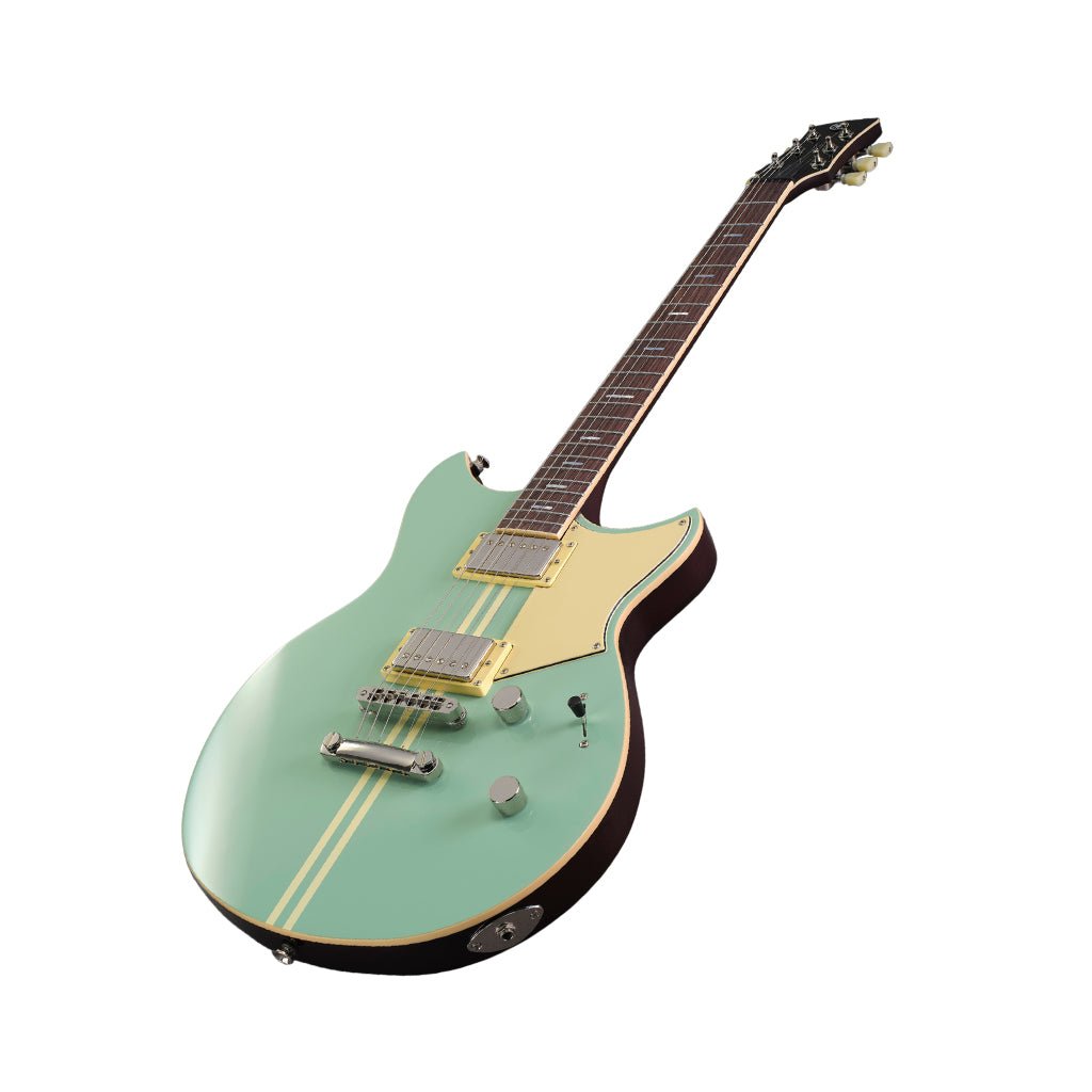 Yamaha RSS20 Revstar Standard Chambered Mahogany w/Maple Top - Sonic Blue Electric Guitars Sky Music