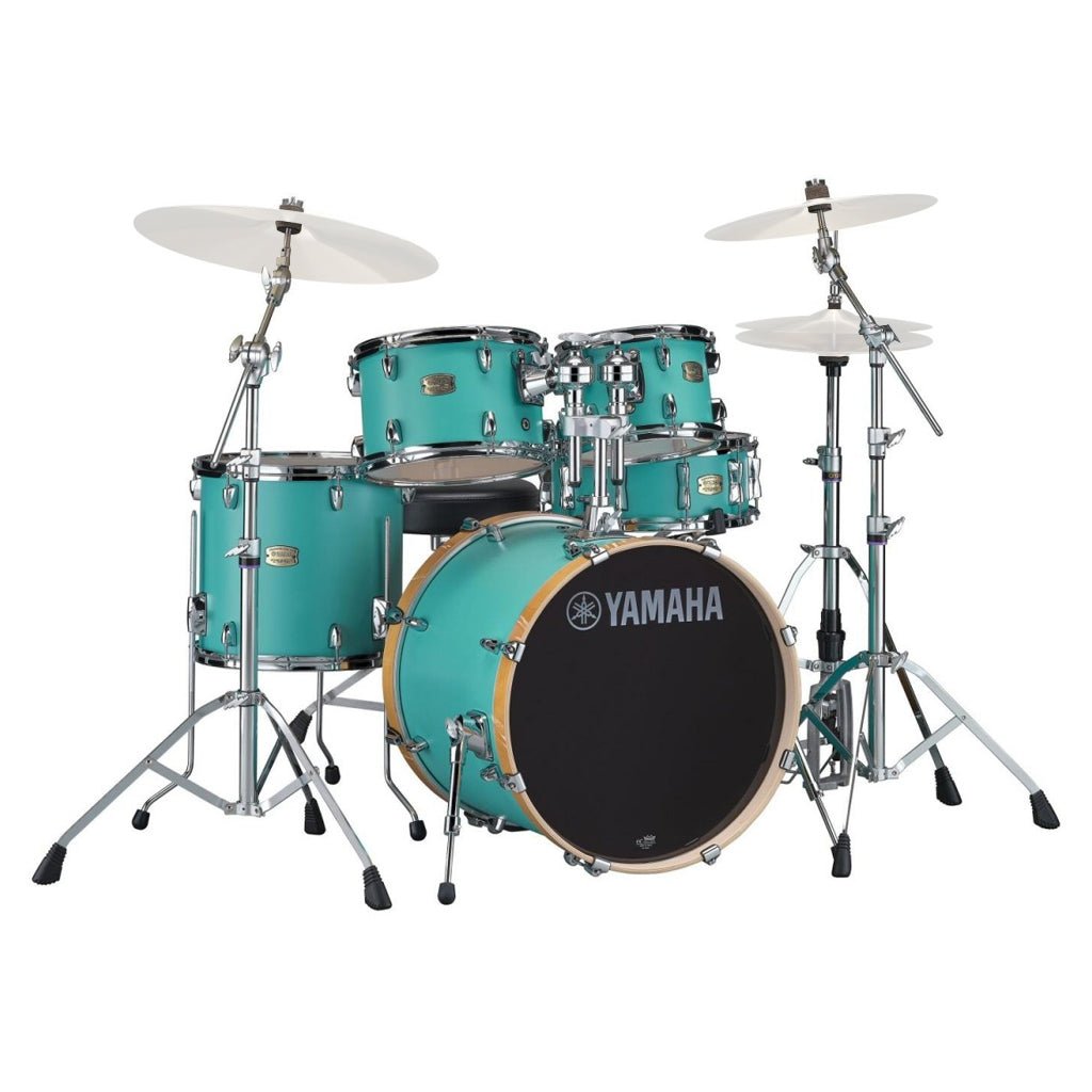 Yamaha Stage Custom Birch 5-piece Euro Drum Kit - Matte Surf Green Acoustic Drums Sky Music
