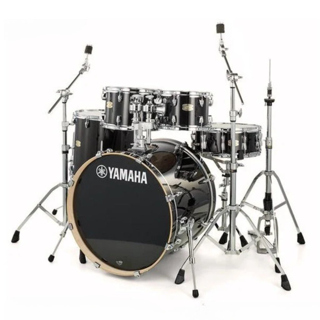 Yamaha Stage Custom Birch Fusion Drum Kit - Raven Black Acoustic Drums Sky Music