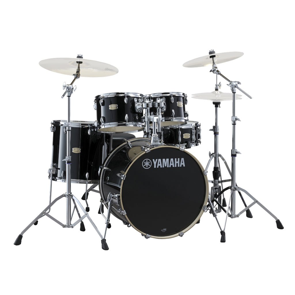 Yamaha Stage Custom Birch Fusion Drum Kit - Raven Black Acoustic Drums Sky Music
