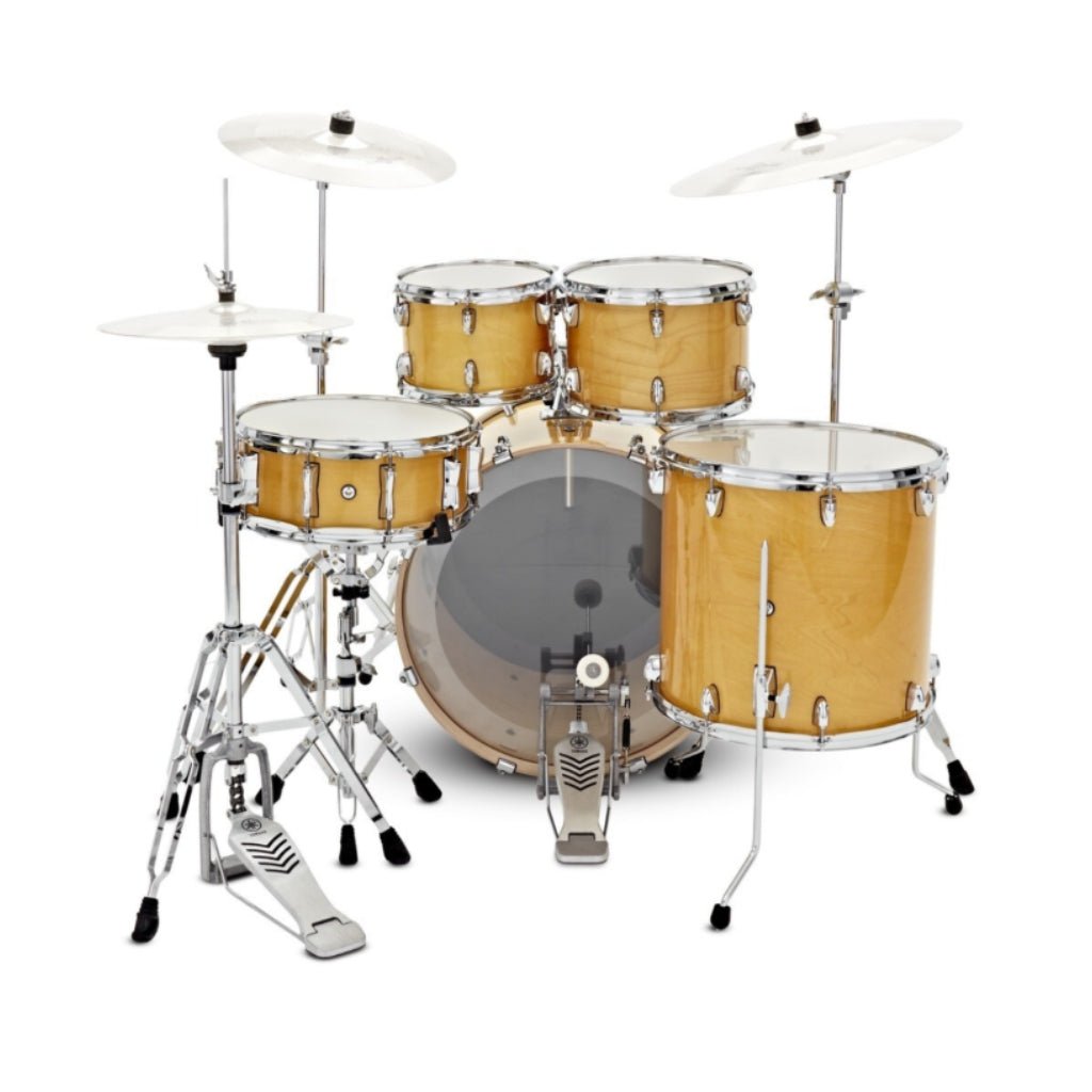 Yamaha Stage Custom Euro 5 Piece Drum Kit with Hardware - Natural Wood Acoustic Drums Sky Music