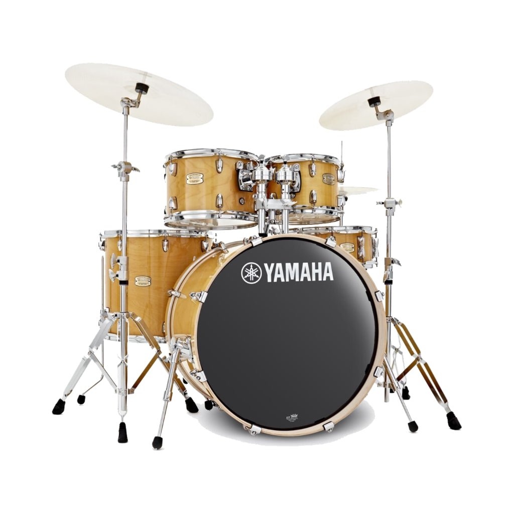 Yamaha Stage Custom Euro 5 Piece Drum Kit with Hardware - Natural Wood Acoustic Drums Sky Music