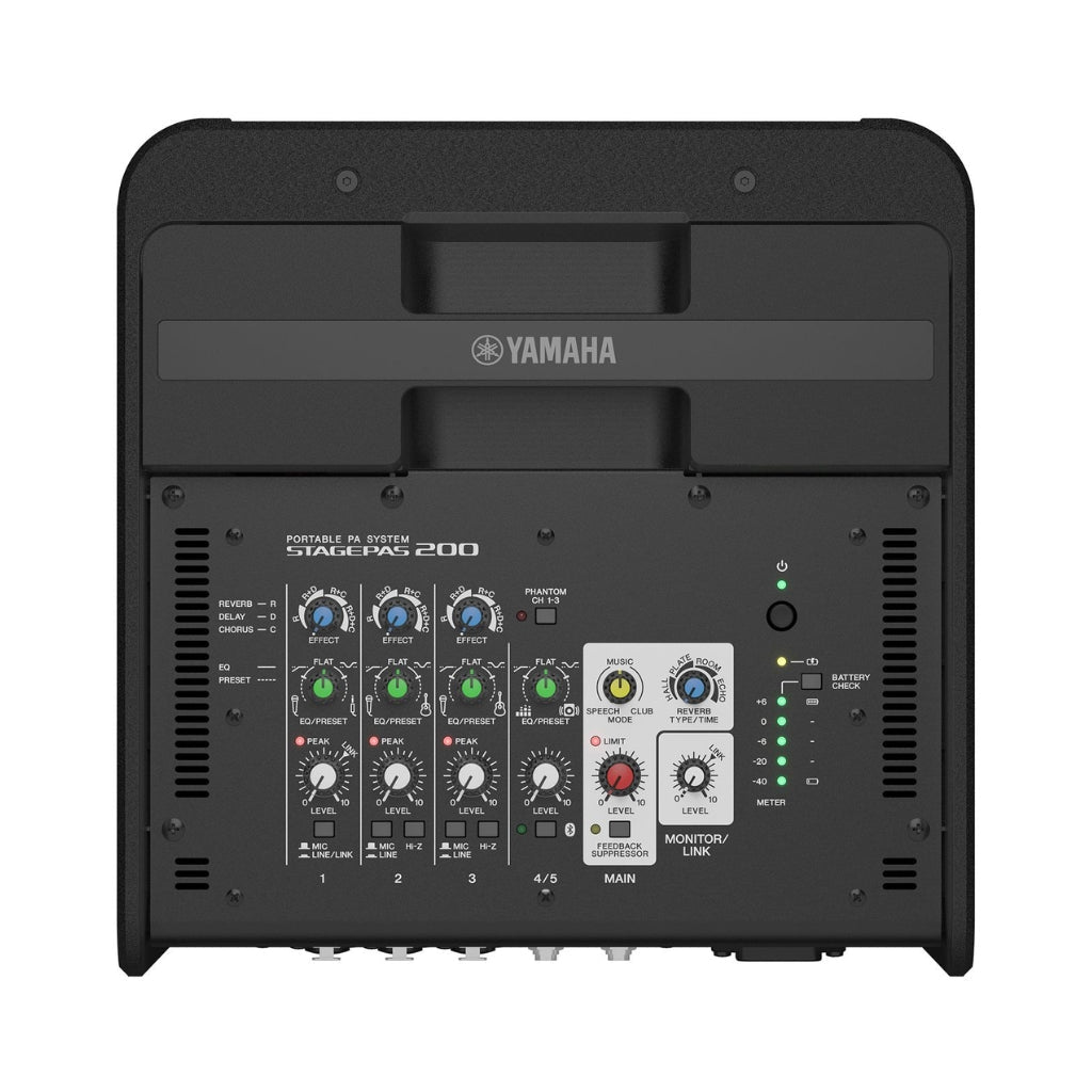 Yamaha STAGEPAS-200BTR Battery-Powered Portable PA System with Bluetooth PA Speakers Sky Music