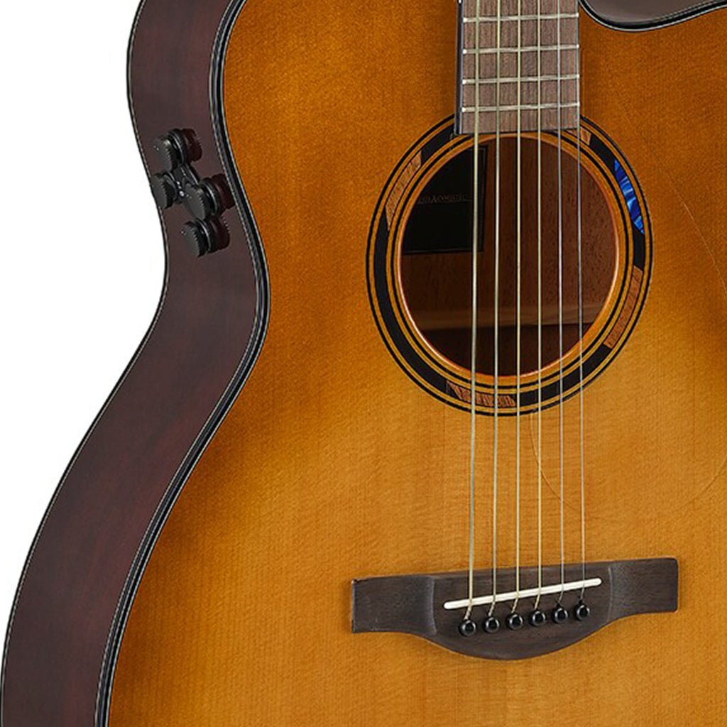 Yamaha TAS1 C TransAcoustic Guitar - Sand Burst Gloss Acoustic Guitars Sky Music