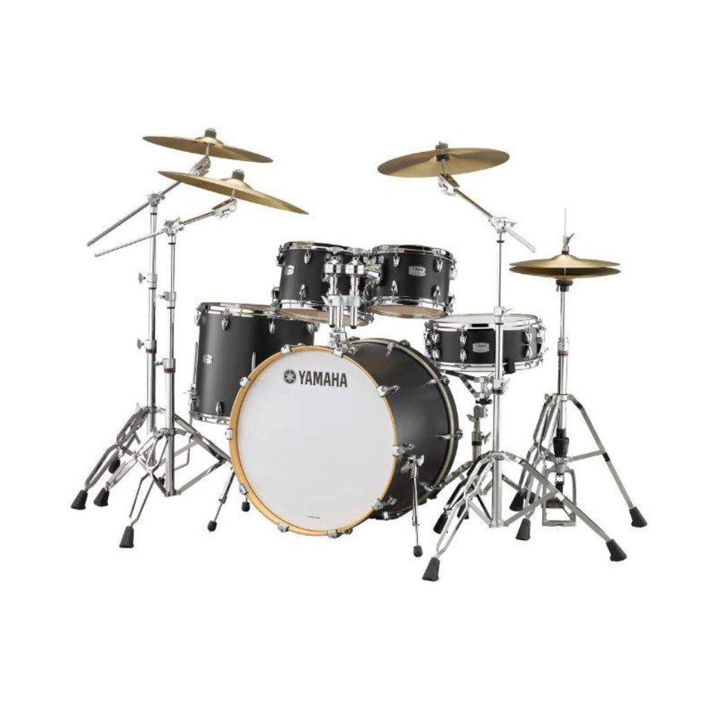 Yamaha Tour Custom Euro Drum Kit w/Hardware - Licorice Satin Acoustic Drums Sky Music