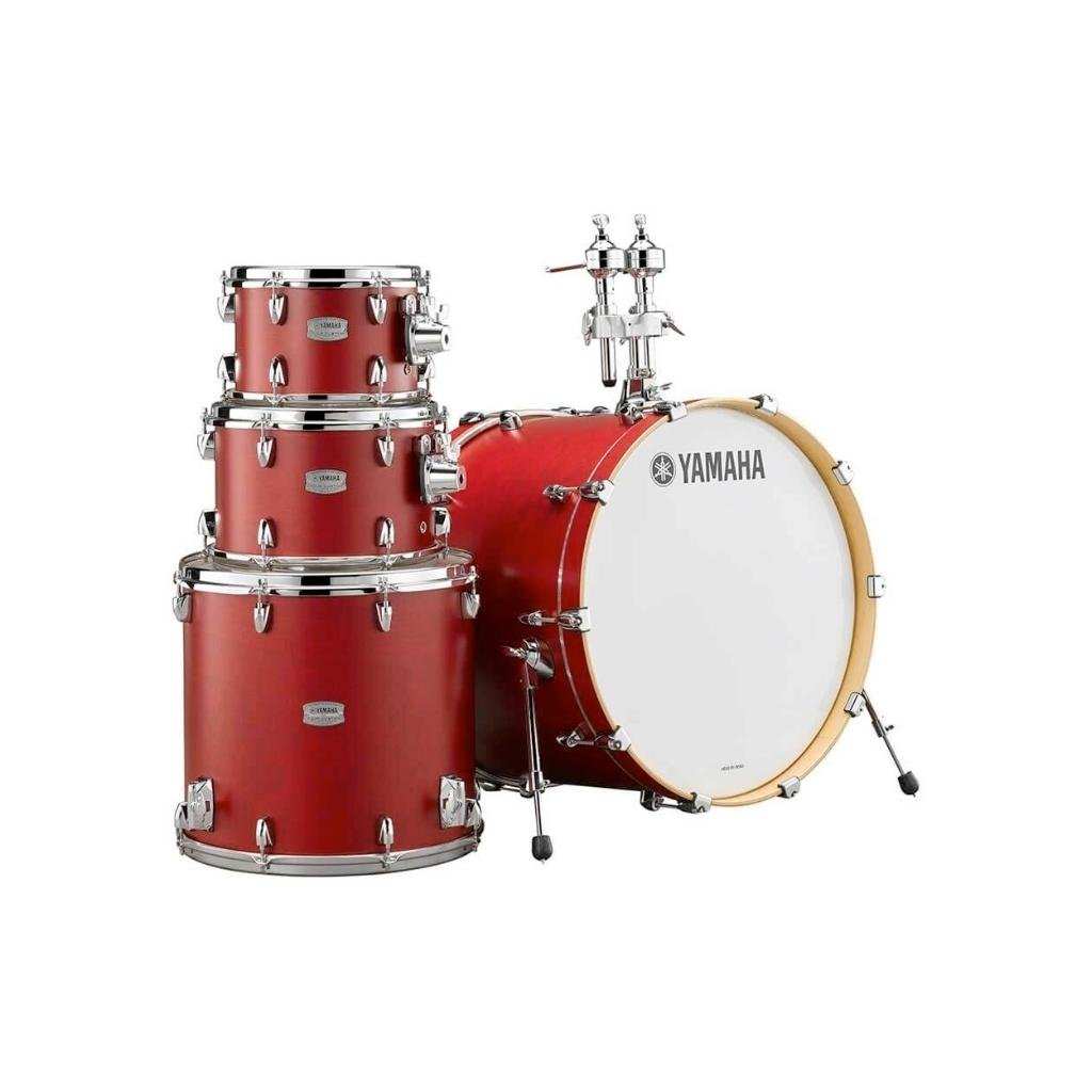 Yamaha Tour Custom Euro Drum Kit w/HW780 Hardware Pack - Candy Apple Stain Acoustic Drums Sky Music