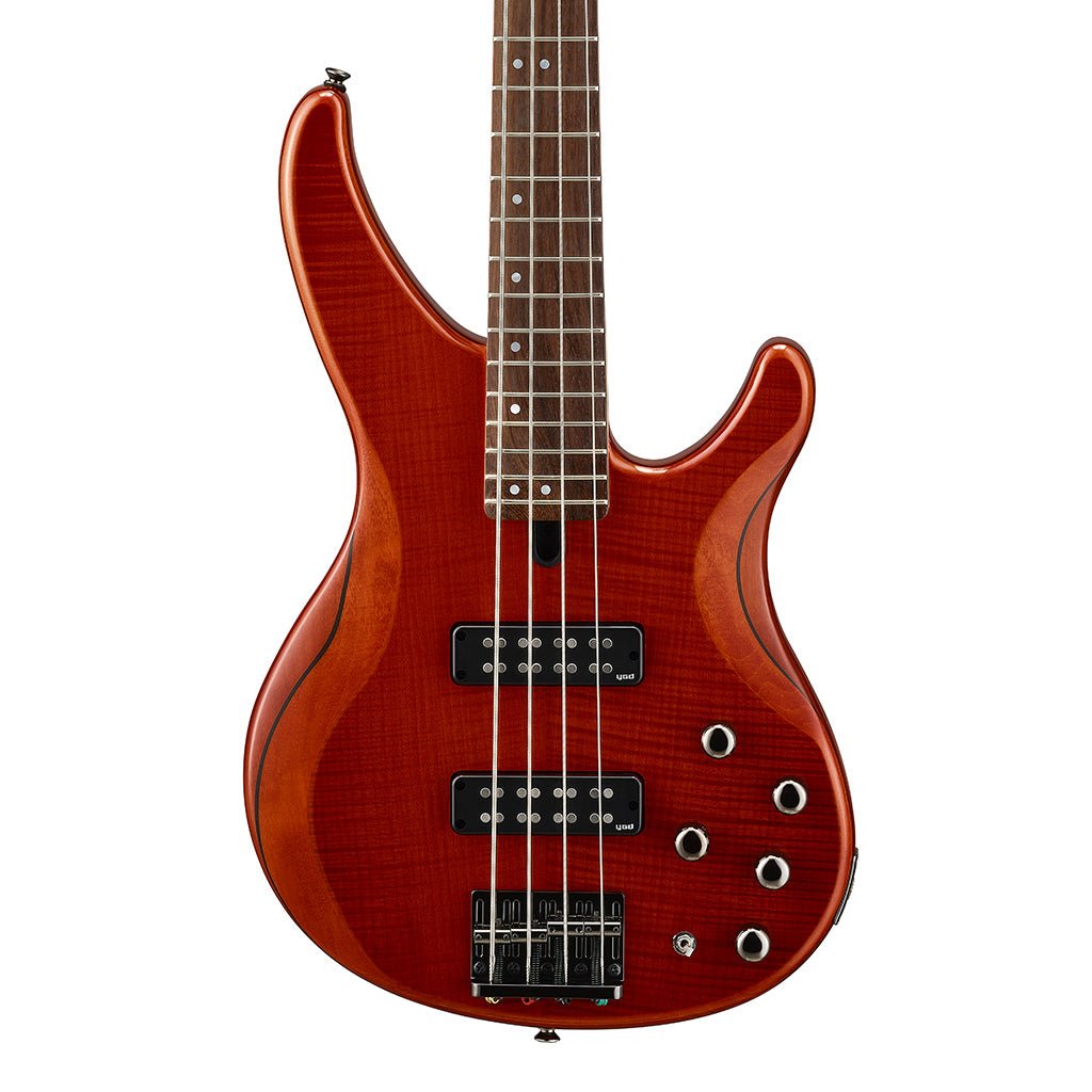 Yamaha TRBX604FM 4-String Bass Guitar - Caramel Brown Bass Guitars Sky Music